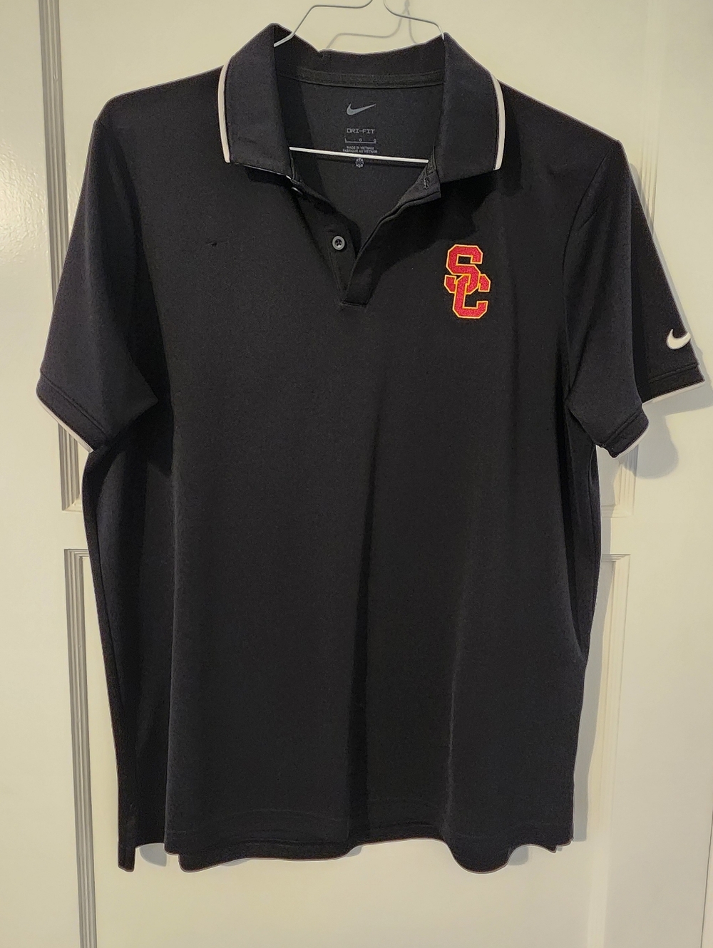 Nike Dri-Fit USC Men’s Black Polo - L